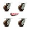 Service Caster 6 Inch Extra Heavy Duty High Temp Phenolic Wheel Swivel Top Plate Caster, 4PK SCC-KP92S630-PHRHT-4 - alternate 4